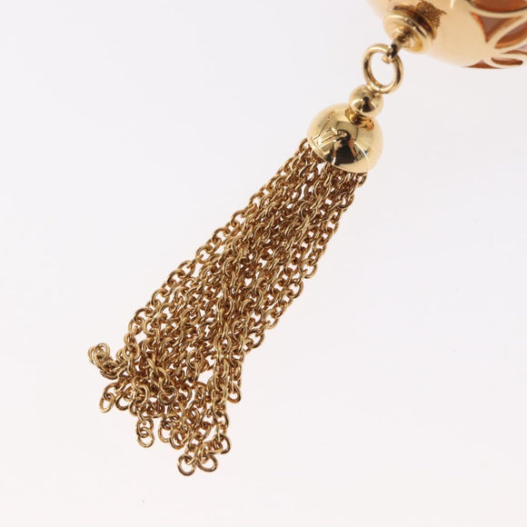 LOUIS VUITTON Porte Cles Ice Ball Bag Charm metal Gold M66779 LV Auth 156108M
