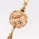 LOUIS VUITTON Porte Cles Ice Ball Bag Charm metal Gold M66779 LV Auth 156108M-5