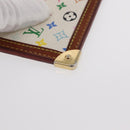 LOUIS VUITTON Multicolor Pochette Cles Coin Purse White M92655 LV Auth 156109-8