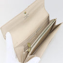 LOUIS VUITTON Damier Azur Portefeuille Sarah Long Wallet N61735 LV Auth 156110-9