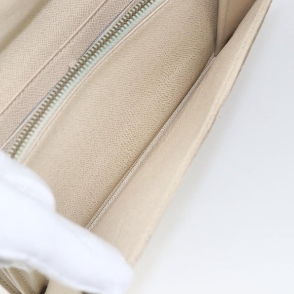 LOUIS VUITTON Damier Azur Portefeuille Sarah Long Wallet N61735 LV Auth 156110