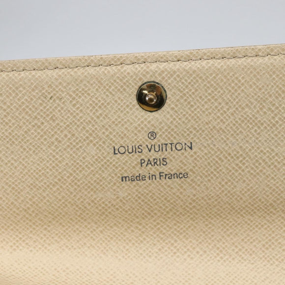 LOUIS VUITTON Damier Azur Portefeuille Sarah Long Wallet N61735 LV Auth 156111