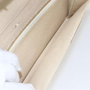 LOUIS VUITTON Damier Azur Portefeuille Sarah Long Wallet N61735 LV Auth 156111-19