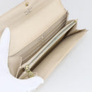 LOUIS VUITTON Damier Azur Portefeuille Sarah Long Wallet N61735 LV Auth 156112-8