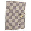 LOUIS VUITTON Damier Azur Agenda PM Day Planner Cover R20706 LV Auth 156116A-1