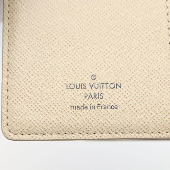 LOUIS VUITTON Damier Azur Agenda PM Day Planner Cover R20706 LV Auth 156116V