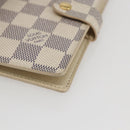LOUIS VUITTON Damier Azur Agenda PM Day Planner Cover R20706 LV Auth 156116V-7