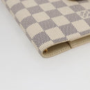 LOUIS VUITTON Damier Azur Agenda PM Day Planner Cover R20706 LV Auth 156116V-14