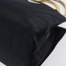 PRADA Hand Bag Nylon Navy Gold Auth 156119-14