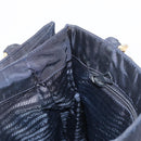 PRADA Hand Bag Nylon Navy Gold Auth 156119-18