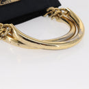 PRADA Hand Bag Nylon Navy Gold Auth 156119-7