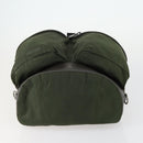 PRADA Backpack Nylon Khaki Silver Auth 156120-5