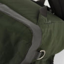 PRADA Backpack Nylon Khaki Silver Auth 156120-18