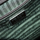 PRADA Backpack Nylon Khaki Silver Auth 156120-23