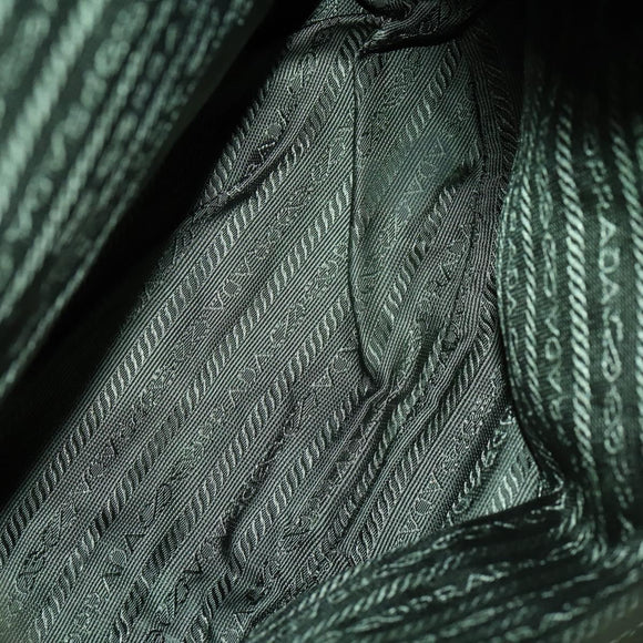 PRADA Backpack Nylon Khaki Silver Auth 156120