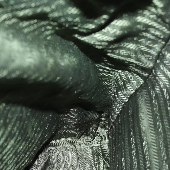 PRADA Backpack Nylon Khaki Silver Auth 156120