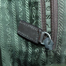 PRADA Backpack Nylon Khaki Silver Auth 156120-26