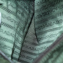 PRADA Backpack Nylon Khaki Silver Auth 156120-27