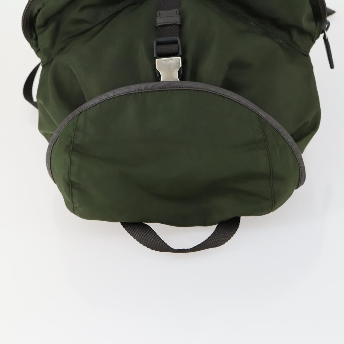 PRADA Backpack Nylon Khaki Silver Auth 156120 PRADA Backpack Nylon Khaki Silver Auth 171259 | eBay main image 4