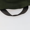 PRADA Backpack Nylon Khaki Silver Auth 156120-7