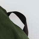 PRADA Backpack Nylon Khaki Silver Auth 156120-14