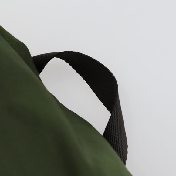 PRADA Backpack Nylon Khaki Silver Auth 156120