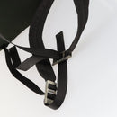 PRADA Backpack Nylon Khaki Silver Auth 156120-8