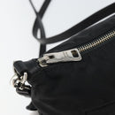 PRADA Shoulder Bag Nylon Black Silver Auth 156121-8