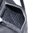 PRADA Shoulder Bag Nylon Black Silver Auth 156121-26