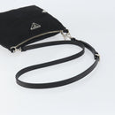 PRADA Shoulder Bag Nylon Black Silver Auth 156121-7