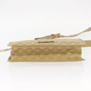 GUCCI GG Canvas Shoulder Bag Beige Gold 91762 Auth 156122-10