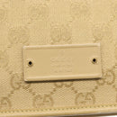 GUCCI GG Canvas Shoulder Bag Beige Gold 91762 Auth 156122-15