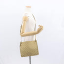 GUCCI GG Canvas Shoulder Bag Beige Gold 91762 Auth 156122-24