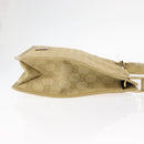 GUCCI GG Canvas Shoulder Bag Beige Gold 91762 Auth 156122-4