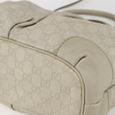 GUCCI GG Canvas Guccissima Hand Bag Leather 2way Beige Gold 247902 Auth 156123-12