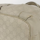 GUCCI GG Canvas Guccissima Hand Bag Leather 2way Beige Gold 247902 Auth 156123-14