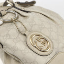 GUCCI GG Canvas Guccissima Hand Bag Leather 2way Beige Gold 247902 Auth 156123-16
