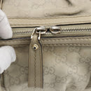 GUCCI GG Canvas Guccissima Hand Bag Leather 2way Beige Gold 247902 Auth 156123-17