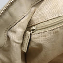 GUCCI GG Canvas Guccissima Hand Bag Leather 2way Beige Gold 247902 Auth 156123-19