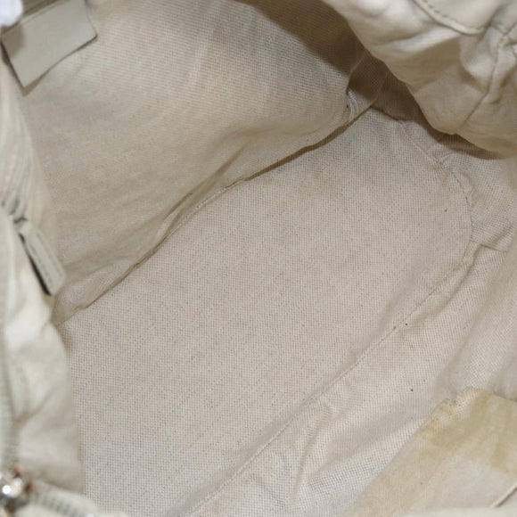 GUCCI GG Canvas Guccissima Hand Bag Leather 2way Beige Gold 247902 Auth 156123