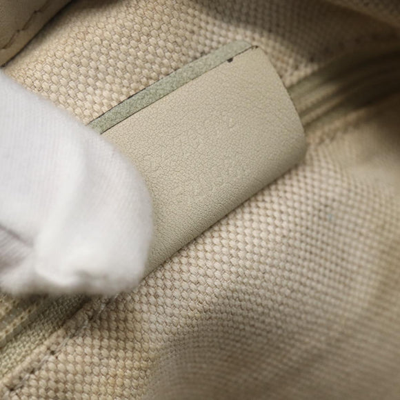 GUCCI GG Canvas Guccissima Hand Bag Leather 2way Beige Gold 247902 Auth 156123