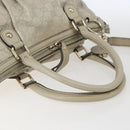 GUCCI GG Canvas Guccissima Hand Bag Leather 2way Beige Gold 247902 Auth 156123-7