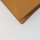 GUCCI Shoulder Bag Leather Brown Gold Auth 156124-13