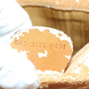 GUCCI Shoulder Bag Leather Brown Gold Auth 156124-20