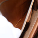 CELINE Macadam Canvas Hand Bag PVC Leather Brown Gold Auth 156125-20