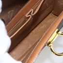 CELINE Macadam Canvas Hand Bag PVC Leather Brown Gold Auth 156125-21