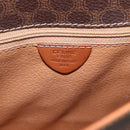 CELINE Macadam Canvas Shoulder Bag PVC Leather Brown Gold Auth 156126-14