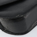 CELINE Shoulder Bag Leather Black Gold Auth 156127-14
