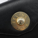 CELINE Shoulder Bag Leather Black Gold Auth 156127-17