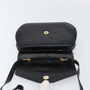CELINE Shoulder Bag Leather Black Gold Auth 156127-11